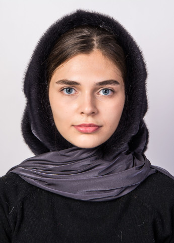 Женский норковый платок на голову Меховой Стиль паук (245967875)