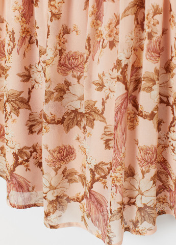 Туника для беременных H&M цветочная светло-розовая кэжуал полиэстер