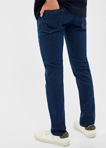 Джинси Springfield завужені однотонні сині джинсові