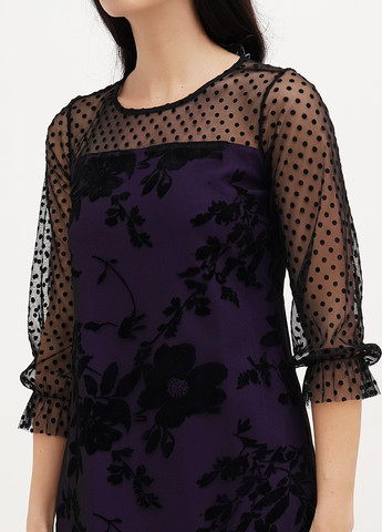 Фиолетовое праздничный, кэжуал, коктейльное платье Imperial с цветочным принтом