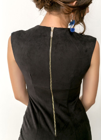 Черное кэжуал платье футляр Azuri однотонное