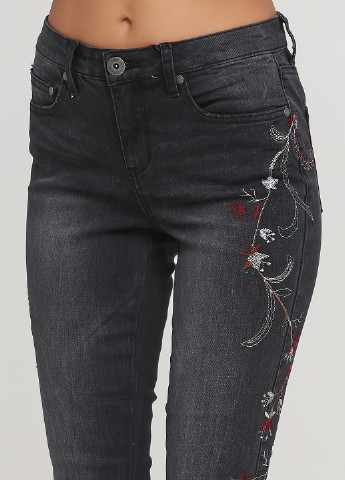 Черные демисезонные скинни, укороченные джинсы B.C. Best Connections