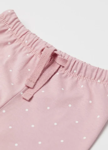 Розовые домашние демисезонные брюки H&M