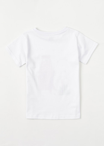 Белая летняя футболка KRAKO