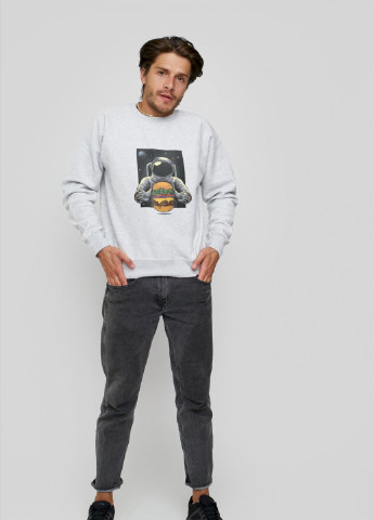 Серый свитшот мужской YAPPI рисунок (251424205)