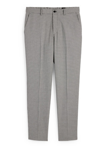 Черно-белые кэжуал демисезонные чиносы брюки C&A