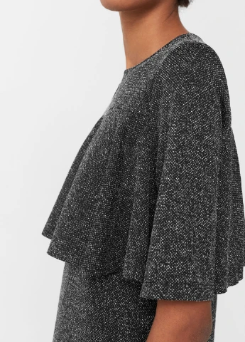 Черное кэжуал платье Mango однотонное