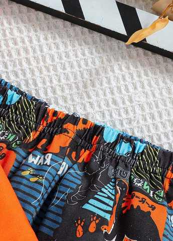 Оранжевая всесезон пижама (лонгслив, брюки) лонгслив + брюки SHEIN