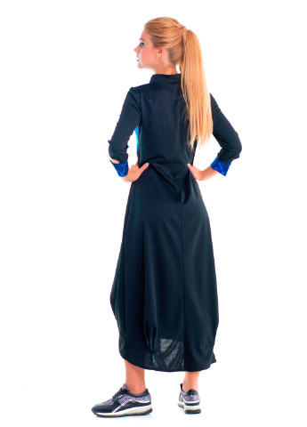 Темно-синя кежуал сукня Alpama однотонна