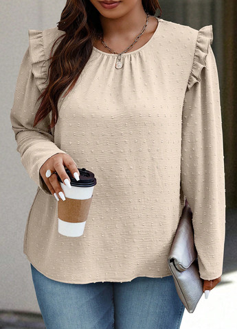 Бежевая блуза SHEIN