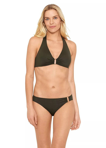 Зеленые купальные трусики с логотипом Ralph Lauren