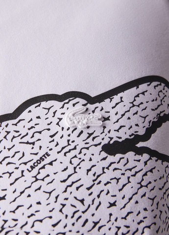 Білий світшот Lacoste малюнок без декору (329694539)