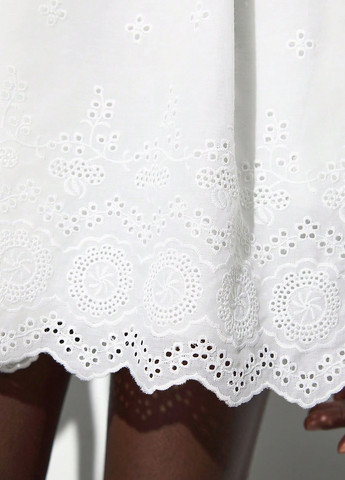 Белое праздничный, кэжуал платье бэби долл SHEIN однотонное