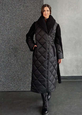 Чорна зимня куртка куртка-пальто No Brand