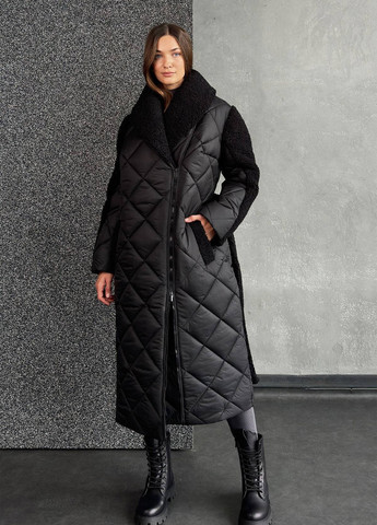 Чорна зимня куртка куртка-пальто No Brand