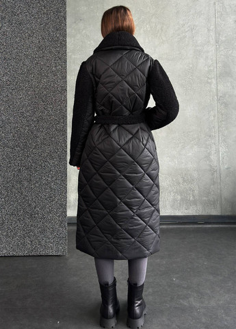 Чорна зимня куртка куртка-пальто No Brand