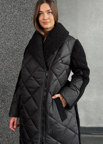 Чорна зимня куртка куртка-пальто No Brand