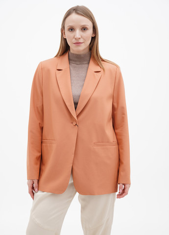 Оранжевый кэжуал пиджак S.Oliver - однотонный - демисезонный