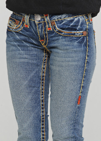 Синие демисезонные клеш джинсы True Religion