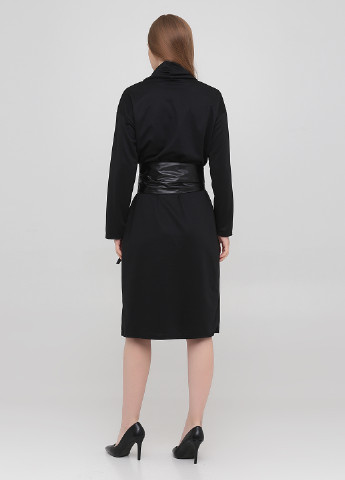 Чорна кежуал сукня сукня-водолазка Podium однотонна