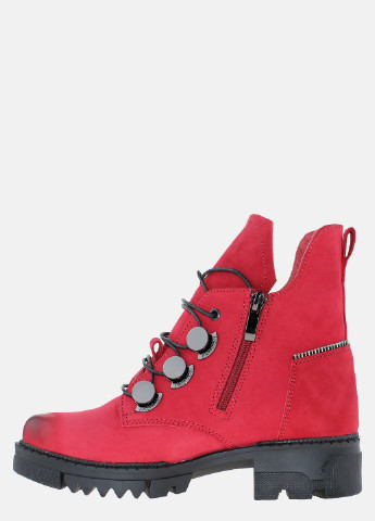 Зимние ботинки rгелик5n красный Vikttorio из натурального нубука