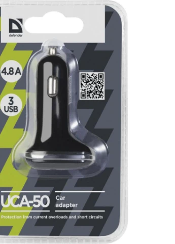 Зарядний пристрій UCA-50 3 USB, 5V / 4.8 A (83541) Defender (216637244)
