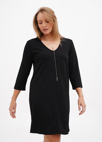 Черное кэжуал платье Terranova однотонное