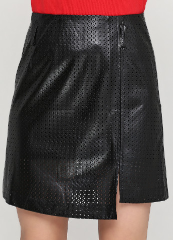 Черная кэжуал с геометрическим узором юбка Charme de Paris мини