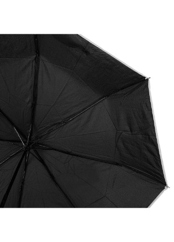 Женский складной зонт механический 98 см Art rain складной однотонный чёрный