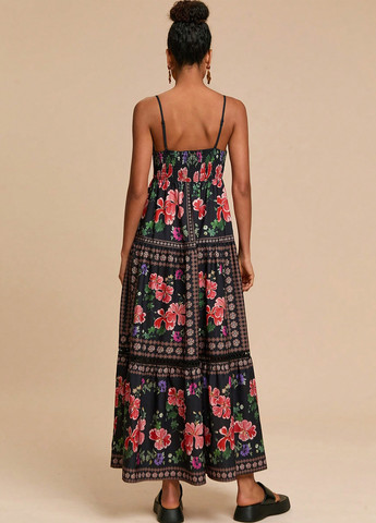 Летний женский сарафан SHEIN в цветочек