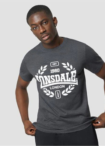Графитовая футболка Lonsdale