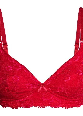 Червоний бюстгальтер H&M без кісточок поліамід