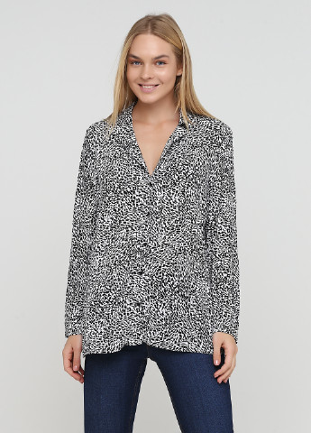 Чорно-біла демісезонна блуза Zara