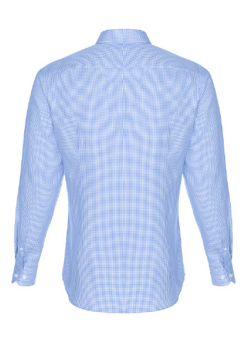 Голубой кэжуал рубашка в клетку Pako Lorente с длинным рукавом