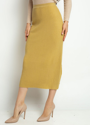 Оливковая кэжуал однотонная юбка Time of Style