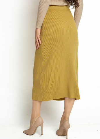 Оливковая кэжуал однотонная юбка Time of Style