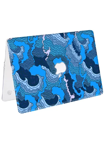 Чохол пластиковий для Apple MacBook Air 13 A1932 / A2179 / A2337 Синя текстура (Blue moving texture) (9656-2501) MobiPrint (218858438)