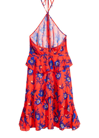 Червона кежуал сукня H&M однотонна