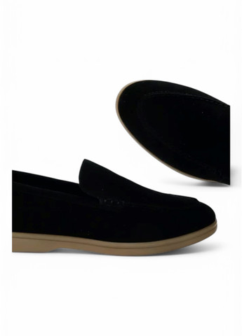 Anna Lucci Туфлі лофери чорний з натуральна замша, туреччина — демісезон (329348853)