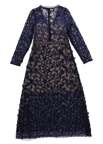 Індиго вечірня, святковий сукня кльош Foxiedox однотонна