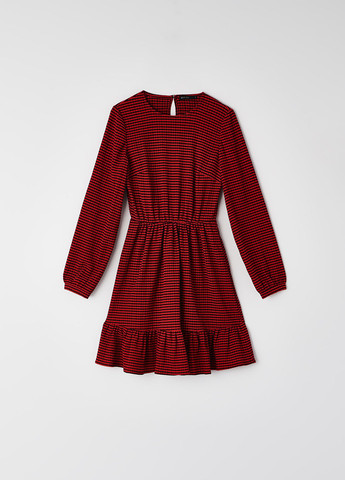 Червона кежуал сукня кльош Mohito в смужку