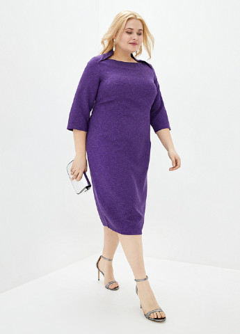 Фіолетова кежуал плаття, сукня Jhiva однотонна