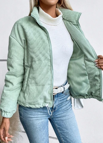 Мятная демисезонная куртка SHEIN