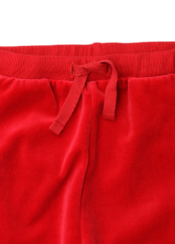 Красные спортивные демисезонные зауженные брюки Hanna Andersson