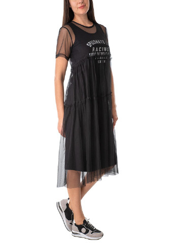 Чорна кежуал сукня жіноча Marc Aurel однотонна