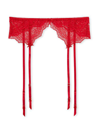 Червоний демісезонний комплект (пояс для панчох, трусики) Victoria's Secret