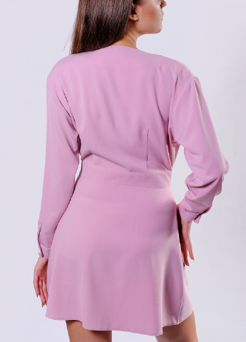 Розово-лиловое кэжуал платье Wear Me однотонное