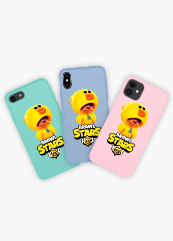 Чохол силіконовий Apple Iphone 7 plus Леон Качка Курча Бравл Старс (Leon Sally Brawl Stars) (17364-1020) MobiPrint (219284641)