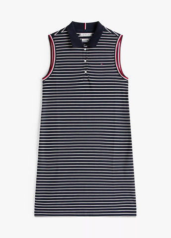 Синя кежуал сукня поло Tommy Hilfiger в смужку