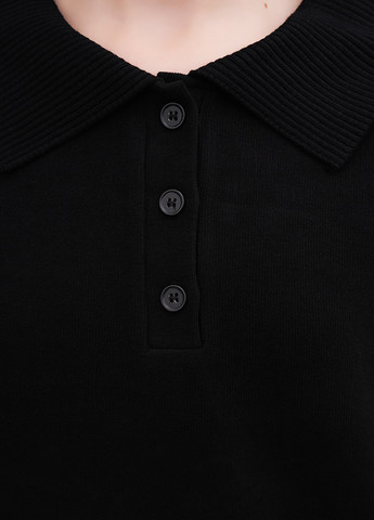 Черный демисезонный свитер EQUILIBRI